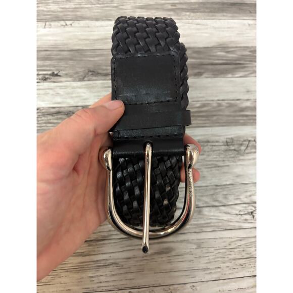 Michael Kors Braided Leather Belt - Women's 43" Black - Picture 2 of 7